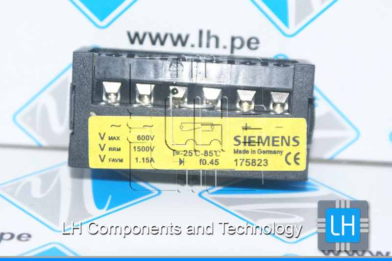 175823           Modulo flender, Rectifier,  max Voltaje: 600 V, V RRM: 1500V