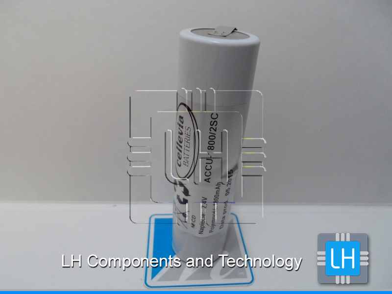 ACCU-1800/2SC     Batería Ni-Cd, 2.4V, 1800mah, Tamaño C, con conexiones