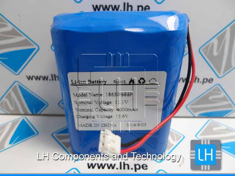 18650 3S2P             Pack de Baterías Li-ion 11.1V 4000mAh