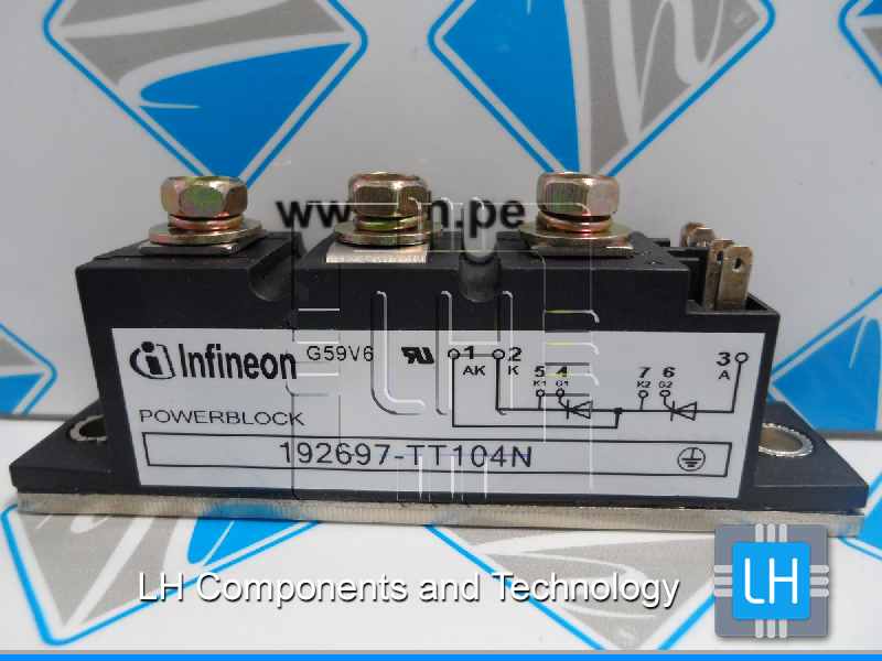 192697-TT104N        Modulo Thyristor & Thyristor 104 Infineon