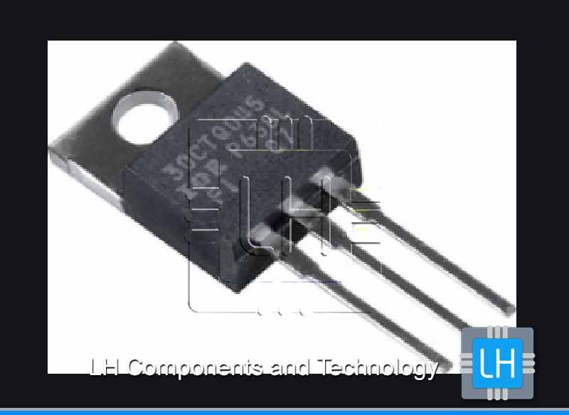 30CTQ045       Diodo rectificador de barrera Schottky 45V, THT, 2x15A