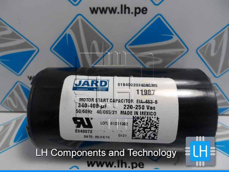 61B4D220340NCMS 340-408uF 220-250VAC              Capacitor de Arranque de Motor Start 340 – 408 UF MFD 220 – 250 V