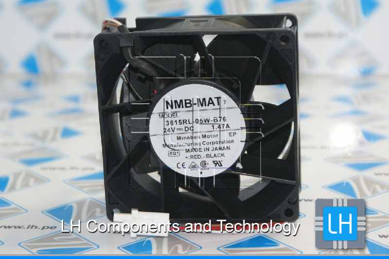 3615RL-05W-B76             Ventilador de enfriamiento del inversor, 24VDC, 1.47A, 90x90x38mm,  ABB ACS580/880