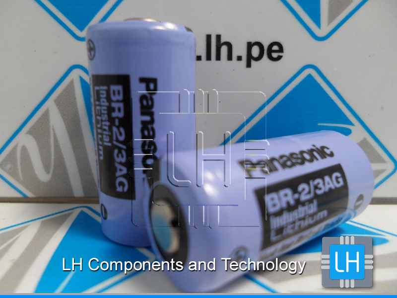 BR-2/3AG           Batería Lithium Non-Rechargeable, Cylindrical  3V, 1.45Ah