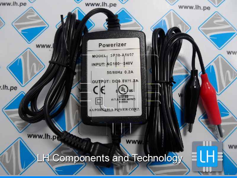 3P10-A1007      Smart Charger (1.3 A) for 6V Lead Acid Battery: 3 stage floating for Worldwide Use