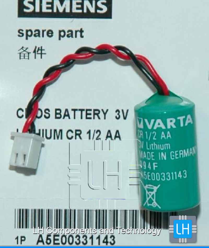 A5E00331143 CR1/2AA     BATERIA LITHIUM 950MAH, 3V, SIMATIC PC/PG