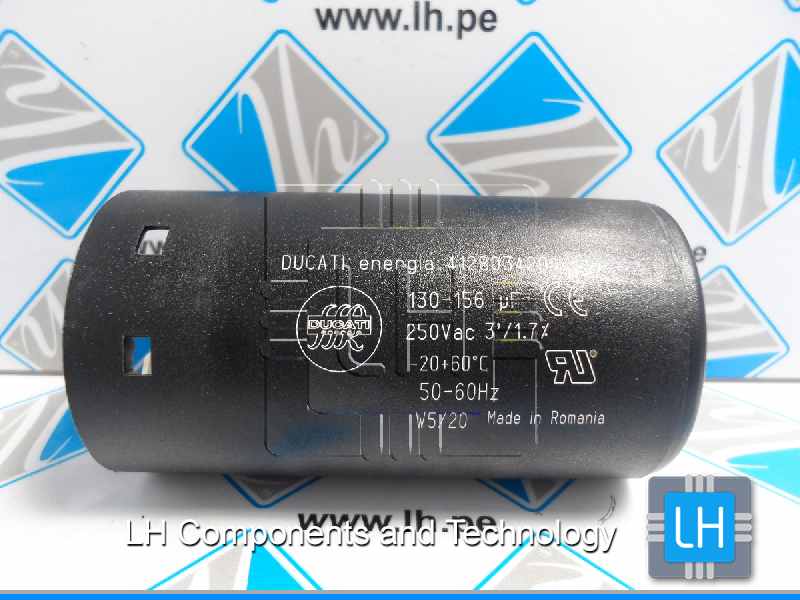 412803420           Condensador Arranque 130uF 140uF 156uF - 250VAC