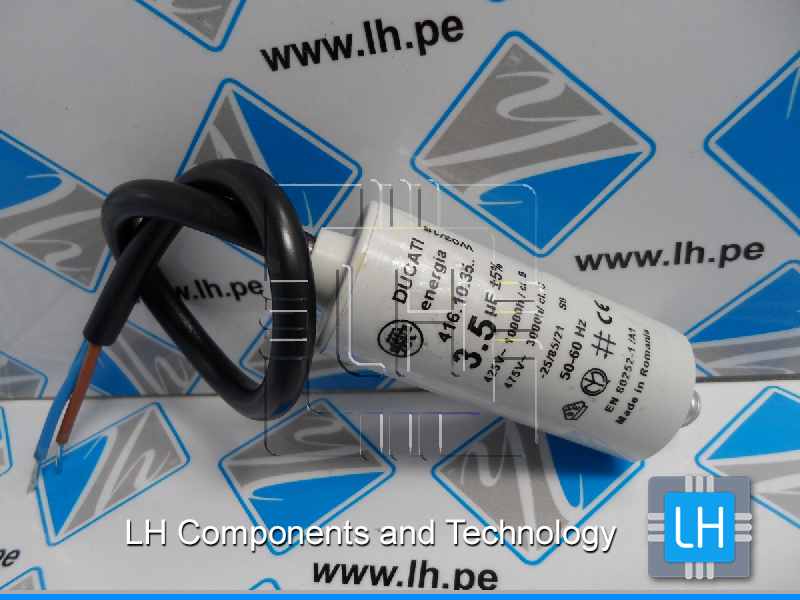 416103514       Condensador para motor de trabajo 3.5uF, 425VAC