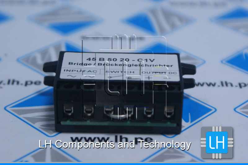 45B5020-C1V                 PUENTE RECTIFICADOR ONDA COMPLETA, 500 V, 2.0 A, TERMINAL VERTICAL