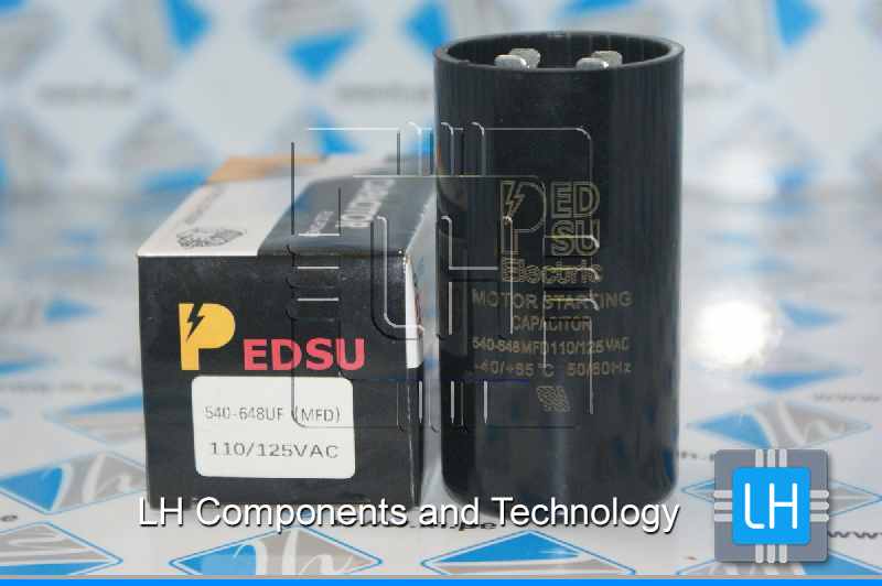 540-648uF 110/125VAC              Capacitor Motor Start  540-648uF MFD, 110-125VAC, PEDSU Electric