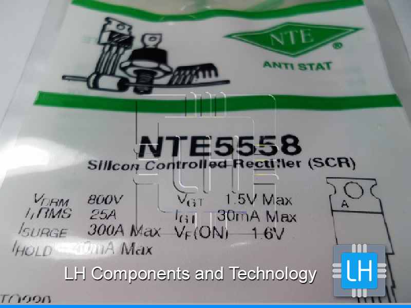 NTE5558   SCR THYRISTOR, 16A, 800V, TO-220.