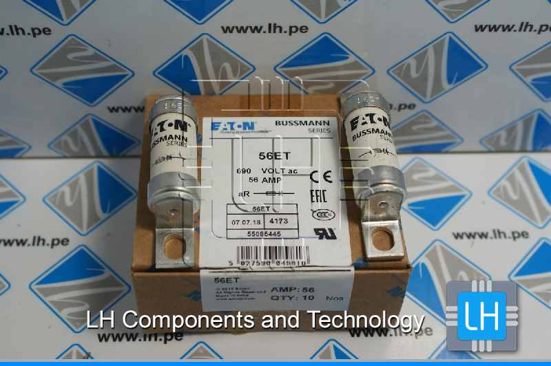 56ET          Fusible Semiconductor 56A, 500Vdc, 690VAC