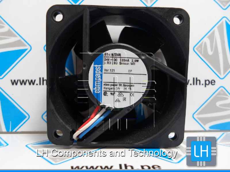 614N/2HH      EBM-Papst Typ 614N/2HH Ventilador 24VDC 3.0 W