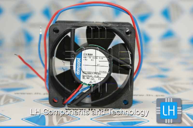 614NHHR        Ventilador CC axial 24VDC, 60x60x25mm