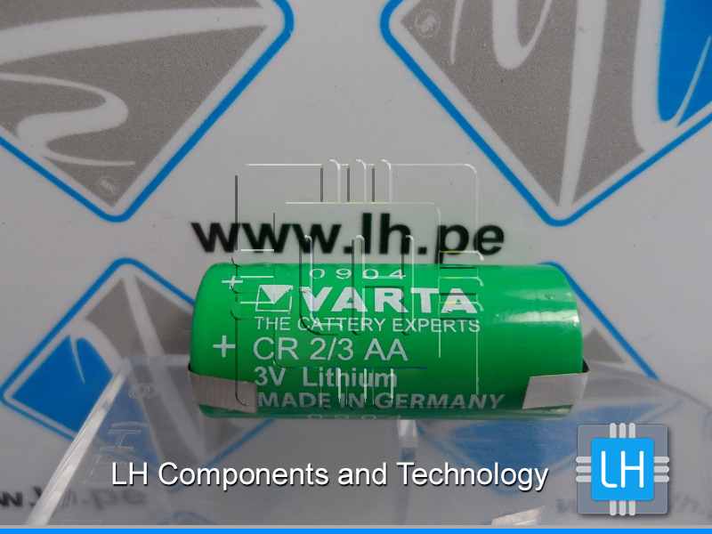 CR2/3AA-ST 6237 301 301         Batería Lithium 3V, 1350mah, 2/3AA, 2/3R6, con conexiones