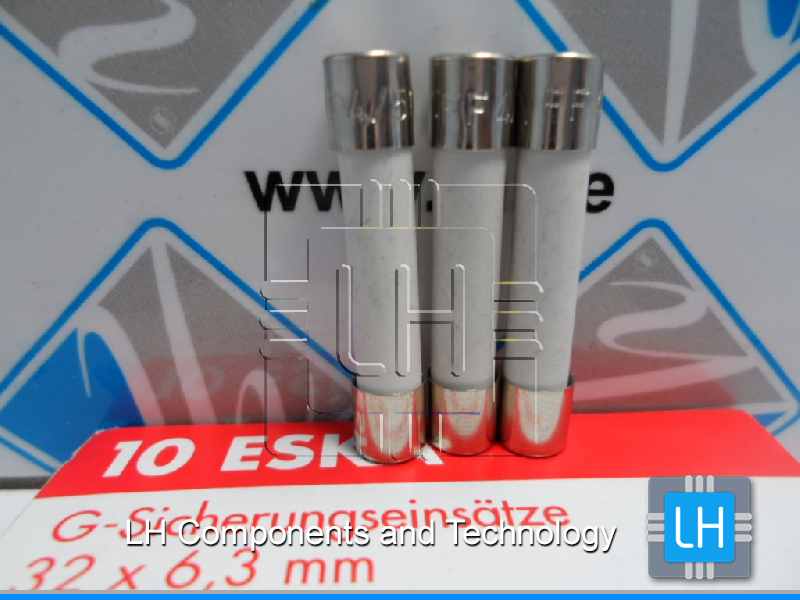 632.123      Fusible de cerámica, ultra rápido; 6,3x32mm; 4A; 500VAC