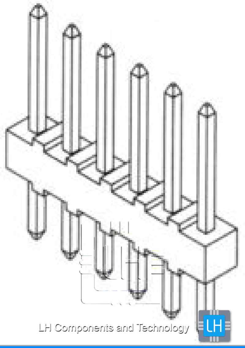 22-03-2061  BOARD-BOARD CONNECTOR HEADER, 6WAY, 1ROW