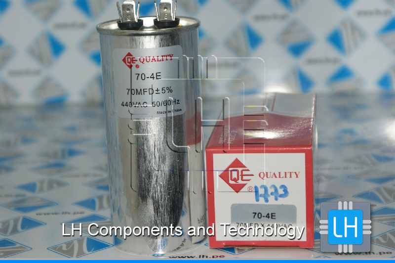 70-4D              CAPACITOR METALIZADO DE 70uF  440VAC - 70-4E - QUALITY