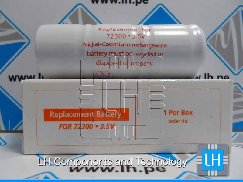 72300        Batería Nickel-Cadmium recargable 3.5V (620mA)