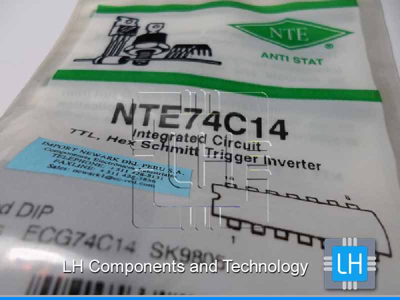 NTE74C14  Integrated Circuit Cmos Hex Schmitt-Trigger Inverter 1