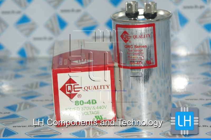 80-4D 80uF              Capacitor Metalizado 80uF 370/440VAC, Dual, 50/60HZ QUALITY