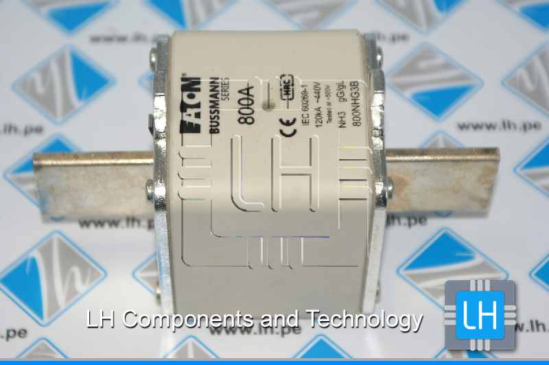 800NHG3B              Fusible de lengüeta centrado Eaton, 800NHG3B, NH3, 800A, gL, gG 440V ac