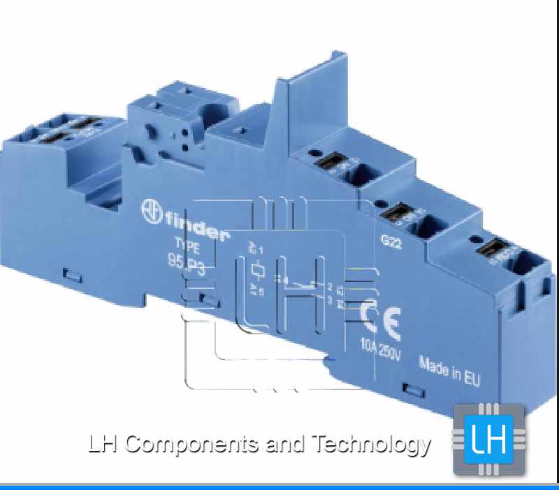 95.P3      DIN Socket for Relay 40/44/99.02 1c/2c Push-in