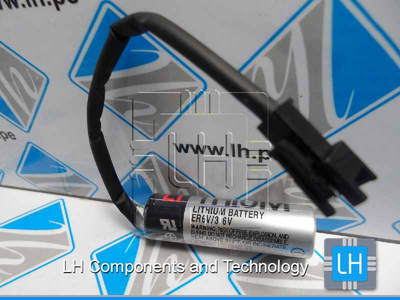 AB-1 ER6V/3.6V      Batería Lithium AA, con cable plug(3.6V 2000MAH)