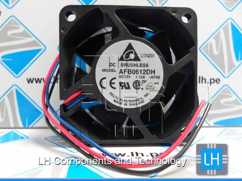 AFB0612DH-AF00        Ventilador tangencial CC DC Axial Fan, 60x25mm, 12VDC