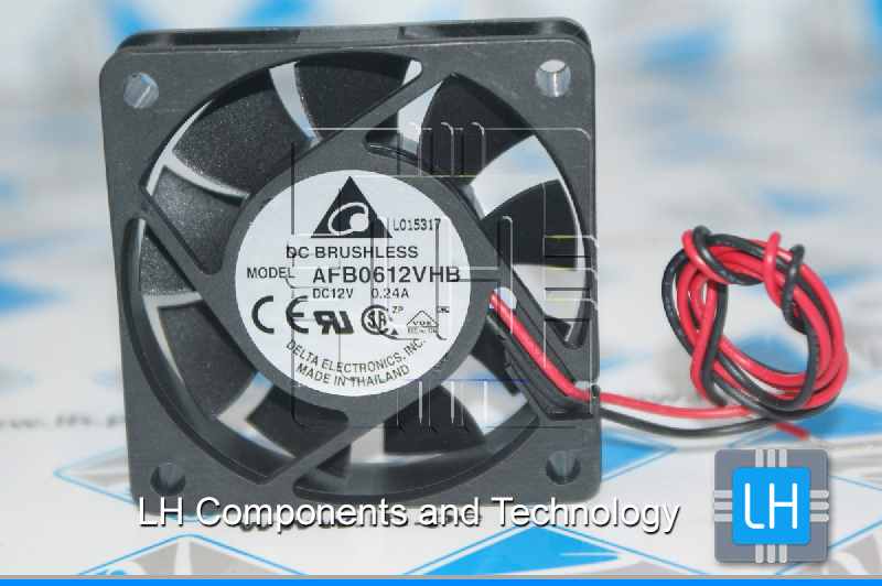 AFB0612VHB            Ventilador DC axial 12VDC, 60x60x15mm