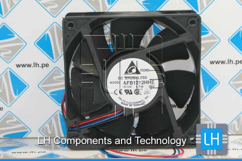 AFB1212HHE-R00        Ventiladores tangenciales CC DC Tubeaxial Fan, 120x120x38mm, 12VDC