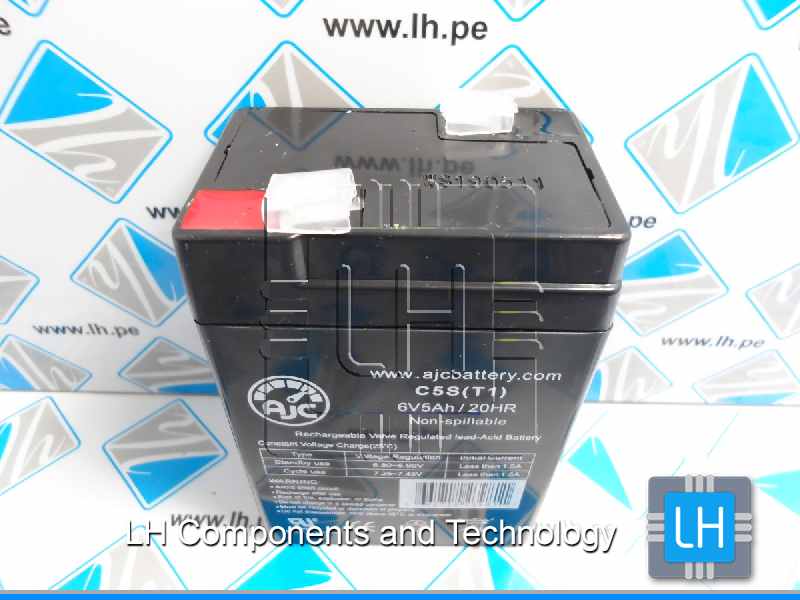 AJC-C5S       Battery 6V 5Ah Sealed Lead Acid - AGM - VRLA