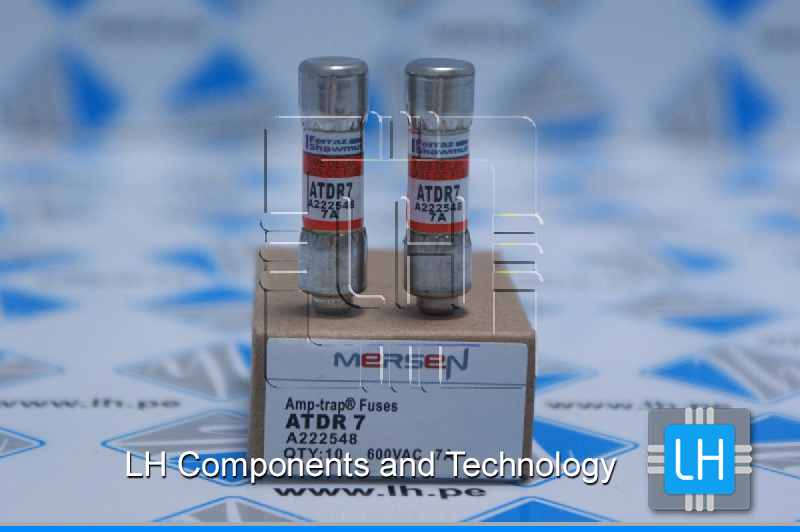 ATDR7                 Mersen ATDR7 Class CC / Time Delay Amp-Trap 2000 ATDR Fuse - 7amp. (AC: 600VAC, 200kA I.R. DC: 300VDC, 100kA I.R.)