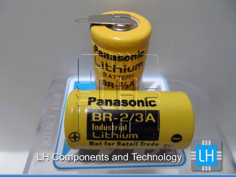 BR-2/3AE5SPN      Batería lithium 3V, 1200mah, 2 pines, tamaño 2/3A