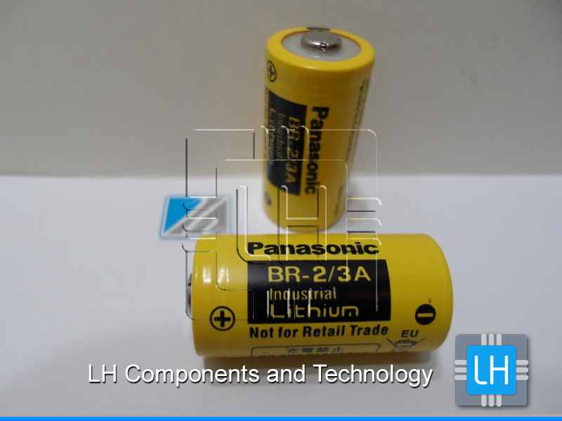 BR-2/3A       Bateria Lithium 3.0V,  1200mAh,  2/3A  Panasonic