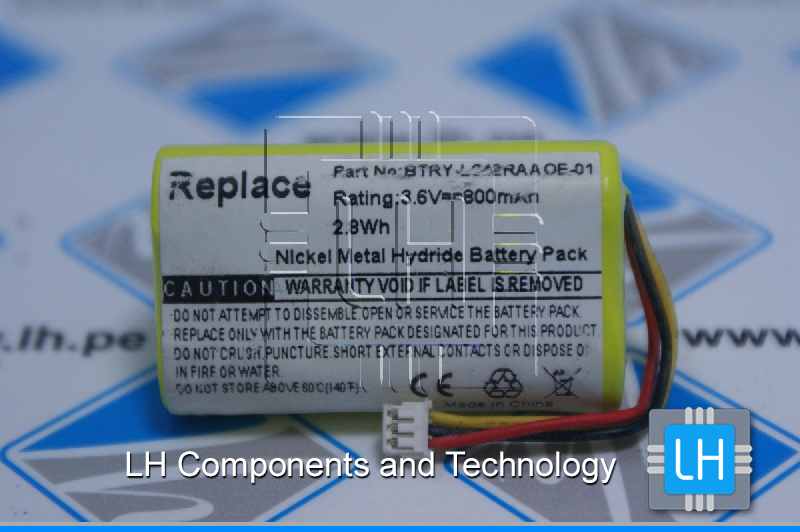 BTRY-LS42RAAOE-01.B2               Batería de repuesto (700 mAh, 3,6 V, Ni-MH para Motorola Symbol LS4278 Barcode Scanner)