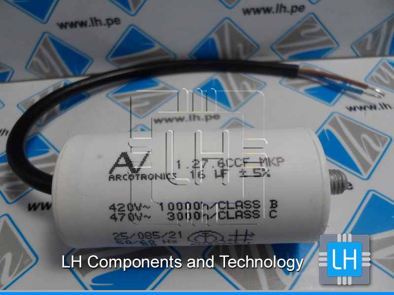 C276CCF5160LF0J 16uF 450V      Condensador: para motores, de trabajo