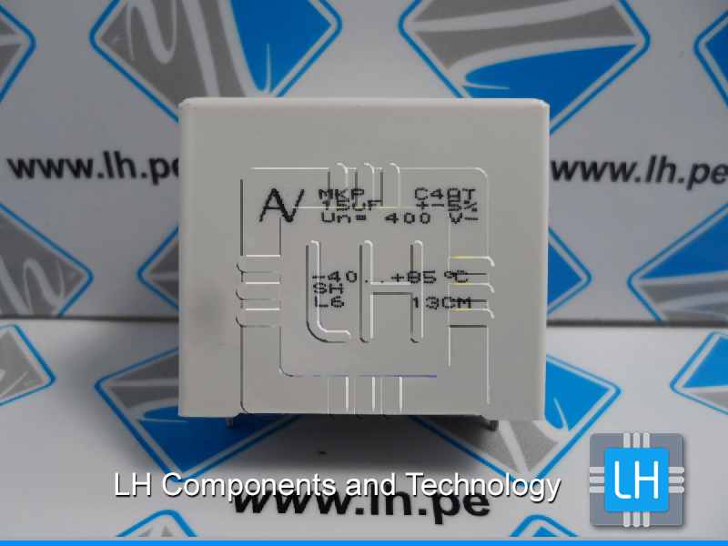 C4ATFBU5150A3JJ       Condensador de polipropileno 15uF, 275VAC/400VDC