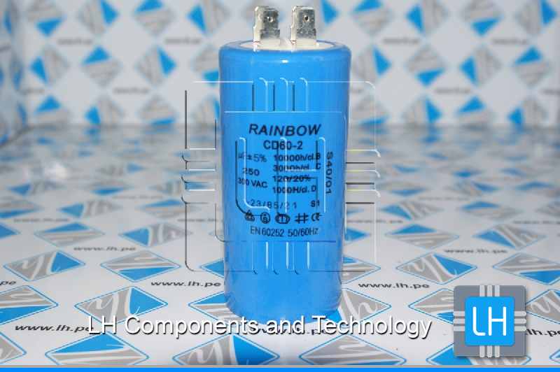 CD60-2 250uF             Capacitor de Arranque Motor Start 250uF 300VAC