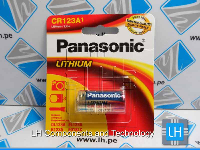 CR123A CR17345        Batería Lithium 3V, 1400mAh, Photo Digital Camera Batteries