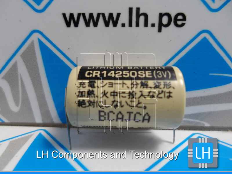 CR14250SE-FT CR14250SE-3PINES     Batería Lithium 1/2AA, 3V, 900mAh