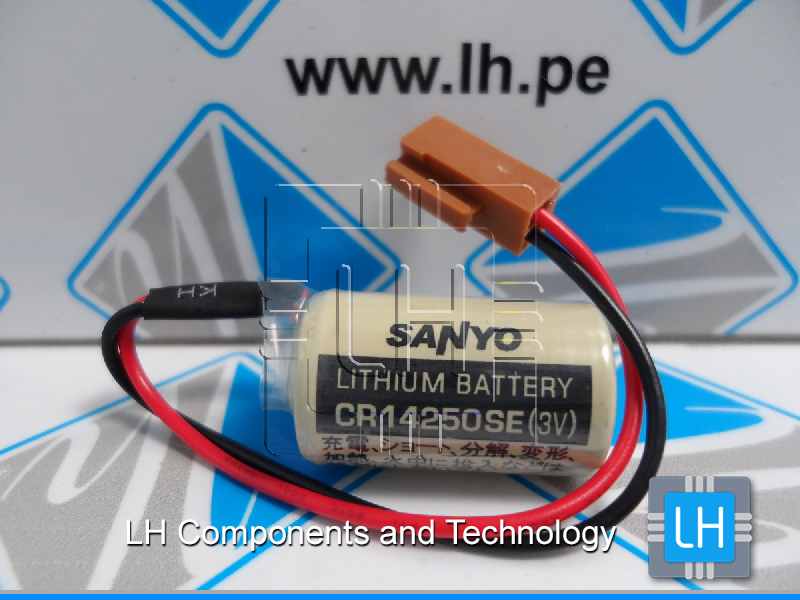 CR14250SE-R        Batería Lithium 3V, con cable y conector color Marrón