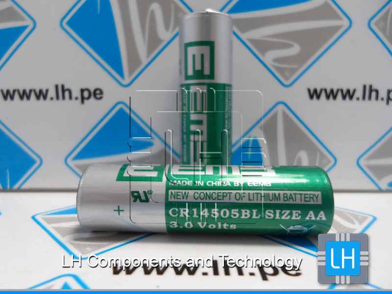 CR14505BL-FT        Batería lithium (AA) 3.0V, 1800mAh