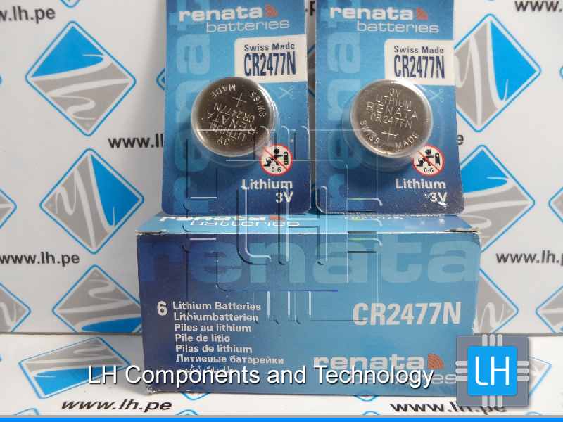 CR2477N   Battery; CR Lithium-Coin; 3 V; 1000