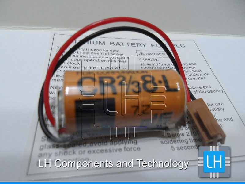 CR2/3 8.L     Batería Lithium alta capacidad 3V, 2000mAh