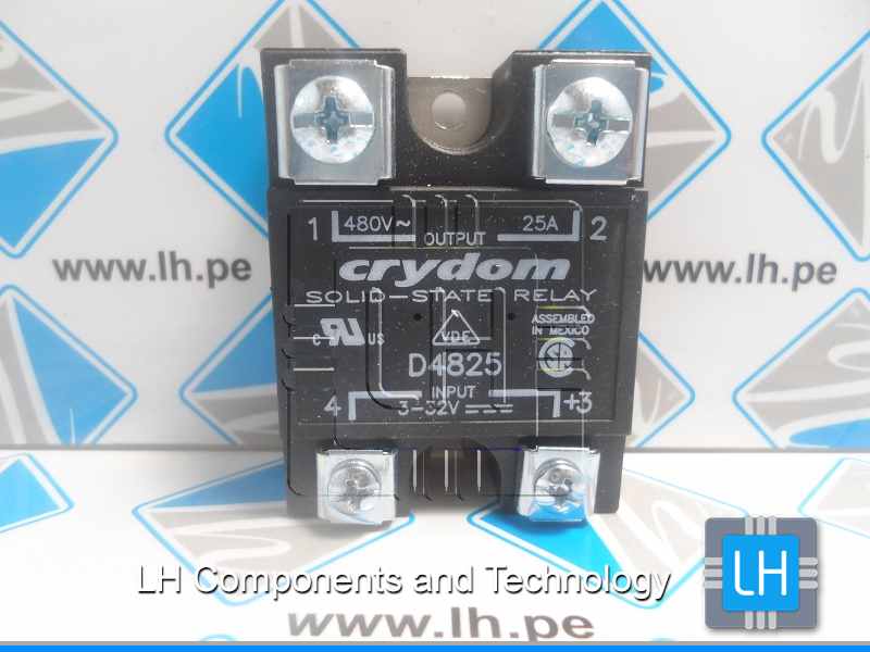 D4825    Relay Stado Solido 4-32VDC, 25A, 48-530VAC, -40÷80°C