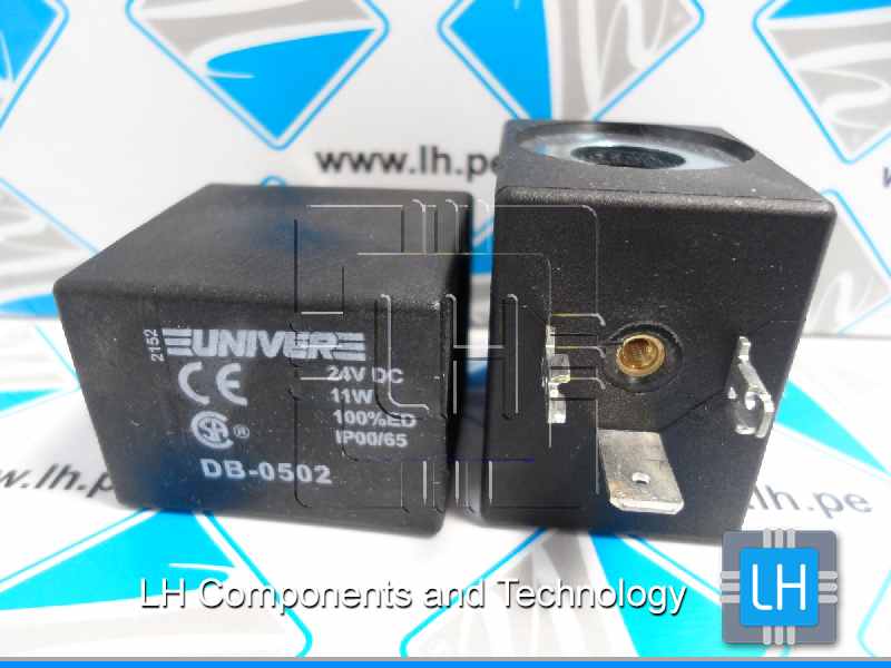 DB-0502        BOBINE SOLENOIDE QUADRATE UNIVER DB-0502 U2 24V CC