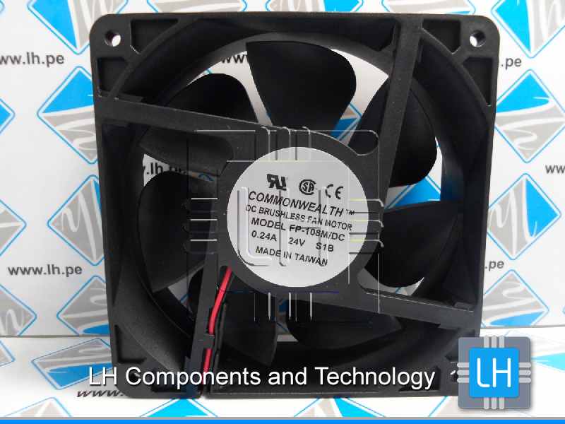 FP-108M/DC       Ventilador Axial 120x120x38mm, 24VDC, 2 cables