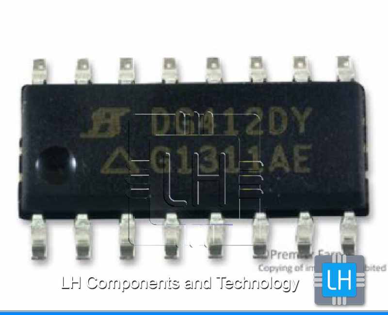 DG412DY      IC: conmutador analógico; SPST-NO; Canales: 4; SO16; 13÷44/7÷22V