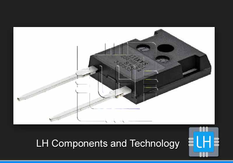 DSEI60-12A          Diodo rectificador 1200V, 52A, THT, 40ns, TO247AD, marca IXYS Corporation.